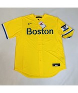 Nike Boston Red Sox Yellow City Connect 617 Baseball Jersey Verdugo 99 L... - £62.20 GBP