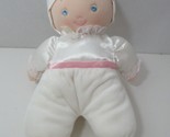 Gund Gifts soft baby doll white satin plush pink God Bless Heaven&#39;s bles... - £10.58 GBP