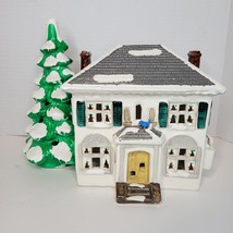 Dept 56 River Road House With Tree Vtg 1985. Rear Window Damage. See Photos - £16.59 GBP