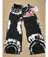 Justice Sport Girls Tie Dye Effect Tie Waist Sweatpants Flare Bottoms XS... - $17.81