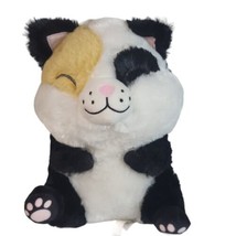 Nanco Belly Buddies Plush Calico Fat Cat Stuffed Animal Toy 11&quot; - £7.47 GBP