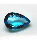 AAA Flawless Swiss Blue Topaz Loose Pear Gemstone Cut, Premium Museum Gr... - $549.96 CAD