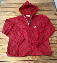 Vintage Helly Hansen Men’s 1/4 Zip Hooded Windbreaker  Jacket size XS Red E10 - £43.52 GBP