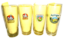 4 Schaff Brau Ingolstadt Holzkirchen Ayinger Aying 0.5L German Beer Glasses - £15.99 GBP