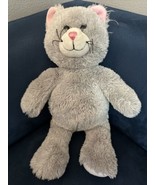 Build-A-Bear BAB 18&quot; Gray/Pink Kitty Cat Plush Stuffed Animal - $245.46 MXN