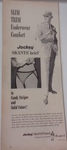 Jockey Skants Brief Magazine Print Ad 1959 - $3.99