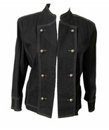 Nancy Bolen for City Girl Women&#39;s Sz M Black Light Jacket Bulter Style F... - €17,24 EUR