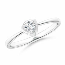 ANGARA Natural Diamond Floral Ring in 14K Gold (Grade-GVS2, 0.15 Ctw) - £423.92 GBP