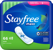 Maxi Pads for Women, Super - 66 Count - $206.71 MXN