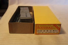 HO Scale Accurail, 40&#39; Box Car, D&amp;RGW Rio Grande, Silver, #60028 - 1525 ... - $30.00