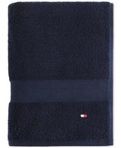 Tommy Hilfiger Modern American Solid Bath Towel 30 X 54 In. Peacoat Blue... - $18.50