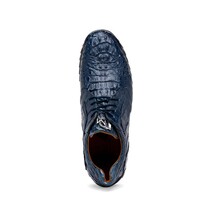 Kratos Genuine Caiman Crocodile Fashion Sneaker Navy image 4