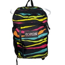 Trans by JanSport Large Backpack Hiking Multi Neon Color Striped - £15.72 GBP