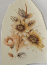 11 Mixed Flowers Waterslide Ceramic Decals  2.75&quot; - Vintage - £4.39 GBP