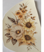 6 Mixed Flowers Waterslide Ceramic Decals  4.75&quot; - Vintage - $5.00