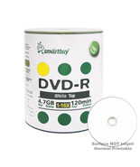 100 Pack Smartbuy 16X DVD-R 4.7GB 120Min White Top Blank Media Recordabl... - £18.37 GBP