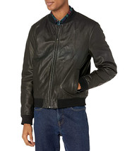 Cole Haan Men&#39;s Leather Varsity Jacket - £235.20 GBP
