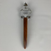 Vintage Bottle/Can Opener with Butterscotch Swirl Bakelite Handle Mid-Ce... - $12.49