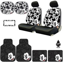 For Hyundai New Mickey Mouse Car Seat Cover Floor Mat and Accessories Set - $171.81