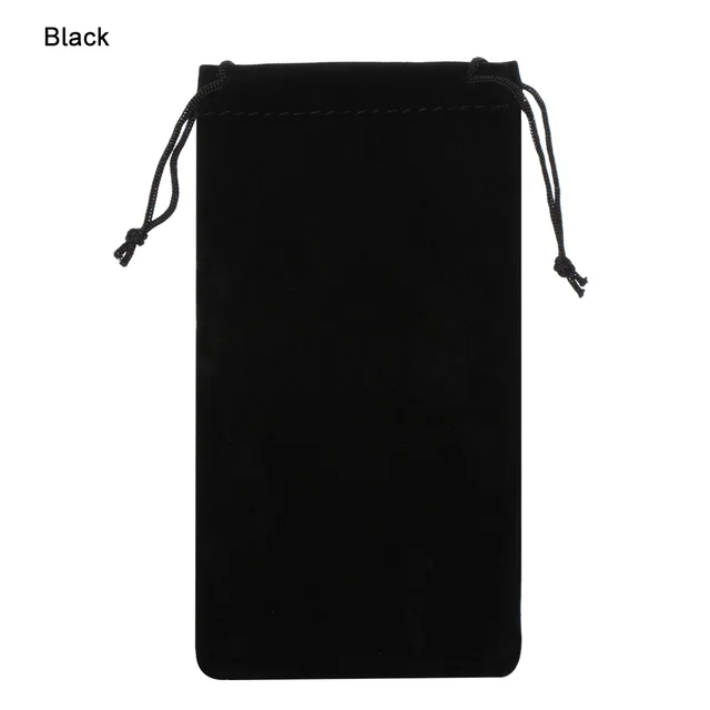 Elegant Black Cloth Sunglass Bag - $8.77