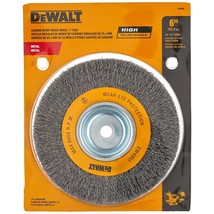 DEWALT Wire Wheel for Bench Grinder, Crimped, 6-Inch (DW4905) - £20.43 GBP