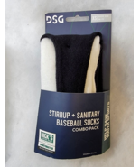 DSG Stirrup + Sanitary Baseball Socks XS 9K-1Y New Black White Dicks Sporting