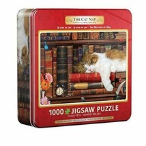 Eurographics Puzzle in Tin Cat Nap 1000 Piece Puzzle for Adults - £21.36 GBP