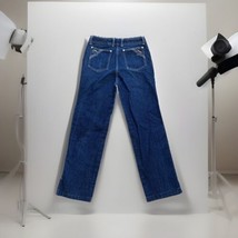 Vintage 80s Jordache High Waist Jeans Size 31 L 29”x29”Horse Logo Dark Split Hem - £59.79 GBP