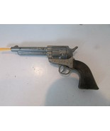 MINIATURE TOY PISTOL COIBEL KANSAS MADE IN SPAIN 3.5&quot; SILVER W/BROWN BUTT - $33.86 CAD