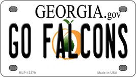 Go Falcons Georgia Novelty Mini Metal License Plate Tag - £11.75 GBP