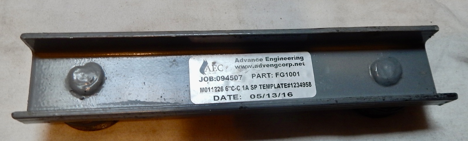 AEC 6” Template 1234959 Support Bracket For Gas Meters FG1001 NOS 282O - $28.99