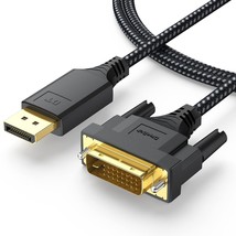 Displayport To Dvi Cable 3Ft, Dp Display Port To Dvi Cable Adapter Male To Male  - £12.90 GBP