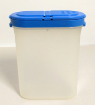 Tupperware Food Spice Storage Container Blue Oval Modular Mates /Lid - 3.5&quot;x4.5&quot; - £9.74 GBP