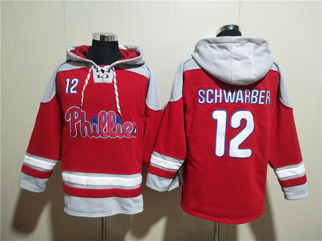 Men&#39;s Philadelphia Phillies #12 Kyle Schwarber Red Ageless Must-Have Lac... - $75.99