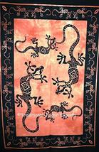 Traditional Jaipur Tie Dye Lizards Wall Art Poster, Wall Decor, Bohemian... - £7.83 GBP