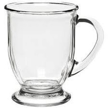 NEW (1) Large Anchor Hocking Large Clear Glass Coffee Mug - $14.99