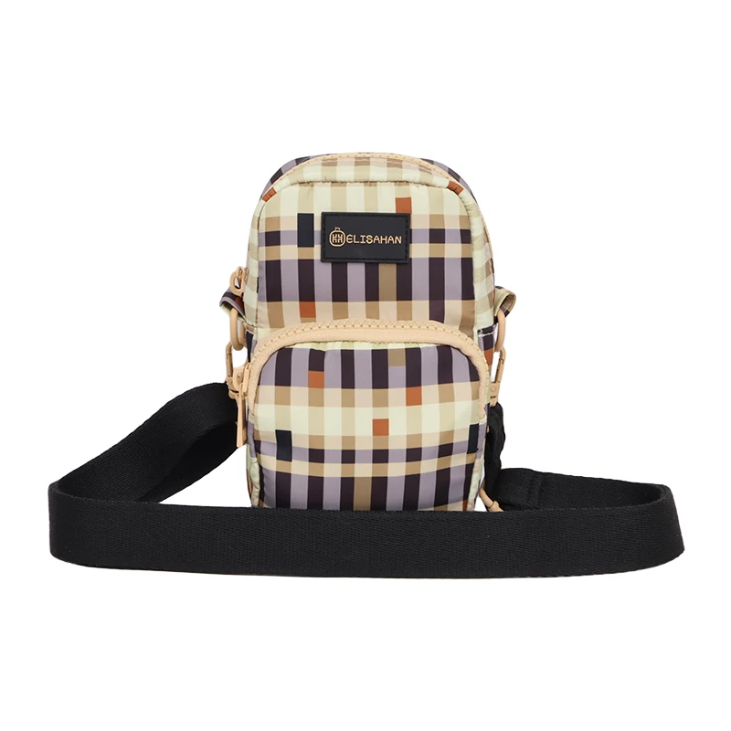 Messenger Bag Fashion Contrasting Colors Checkered Crossbody Bag for Wom... - $19.50