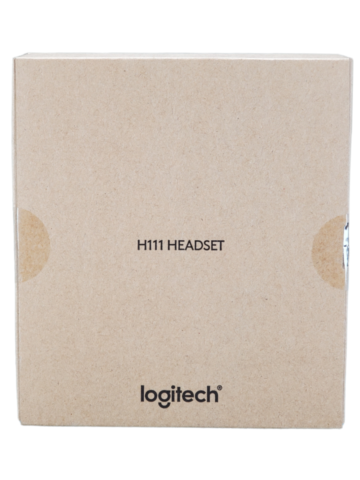 Logitech H111 Stereo Headset w/ Rotating Microphone Adjustable 3.5mm - $12.44