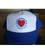 Blue Vintage I Love Israel Independence Day Trucker Hat Mesh Snap Back - $27.15 CAD