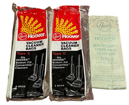 Hoover Type C Vacuum Cleaner Bags - 9 Bags Total, 4 In A Pack - Vintage 1976 - £11.68 GBP