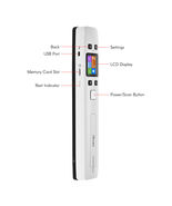 WIFI Portable Scanner A4 Size JPEG/PDF High Speed Document 1050DPI LCD D... - $115.99