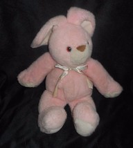 16&quot; Vintage Commonwealth Easter Baby Pink Bunny Rabbit Stuffed Animal Plush Toy - £28.93 GBP