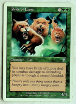 Pride of Lions - 7th Series - 2001 - Magic The Gathering - $1.79