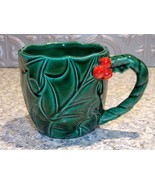 Vintage Lefton Holly Christmas Eggnog Mug w/ Label #1366  - $12.28 CAD
