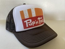 Vintage Pup N Taco Hat Fast Food Trucker Hat snapback Brown Summer Party... - $14.99