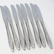 Oneida My Rose Dinner Knives 8 1/2&quot; Community Stainless Lot of 8 Lot A - £15.47 GBP