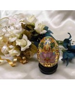 3782 Oriental Lotus Decorative Egg w/Stand - £5.17 GBP
