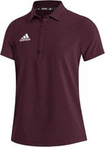 adidas Womens Stadium Polo Color-Team Maroon/White Size-Large - £50.50 GBP