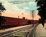 Amoskeag Mills Canal Street View Manchester New Hampshire NH UNP DB Post... - $5.89