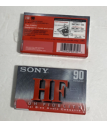 Lot of 2 Sony HF C-90HFC 90 Minute Blank Cassette Tape High Fidelity Nor... - £5.61 GBP